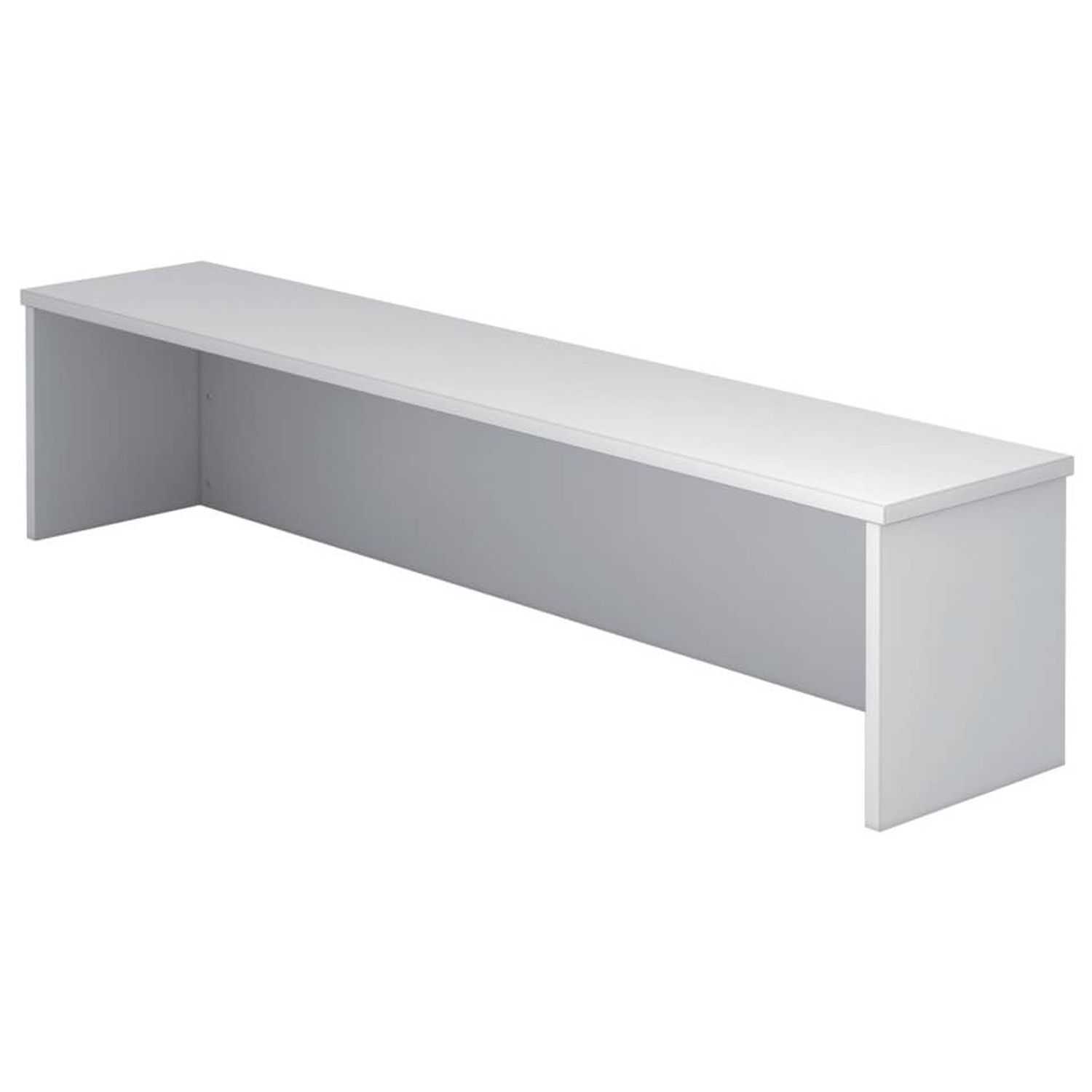Thekenaufsatz für Schreibtisch - 160 cm, 1OH, Grau, mit Montageservice Thekenaufsatz für Schreibtisch - 160 cm, 1OH, Grau, mit Montageservice