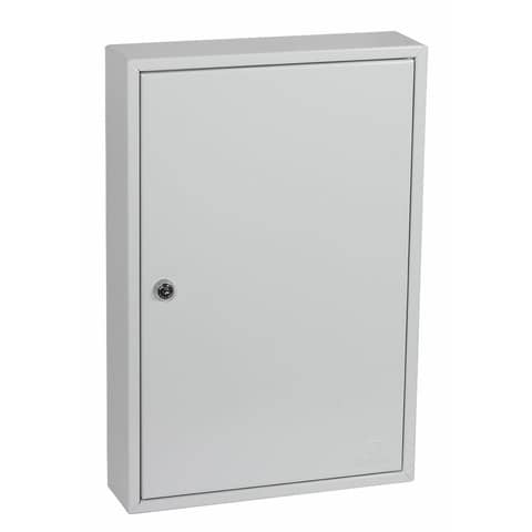 Schlüsselschrank Phönix KC0602K, mit 64 Haken, 30,0 x 45,0 x 8,0 cm, mit Zylinderschloss, grau