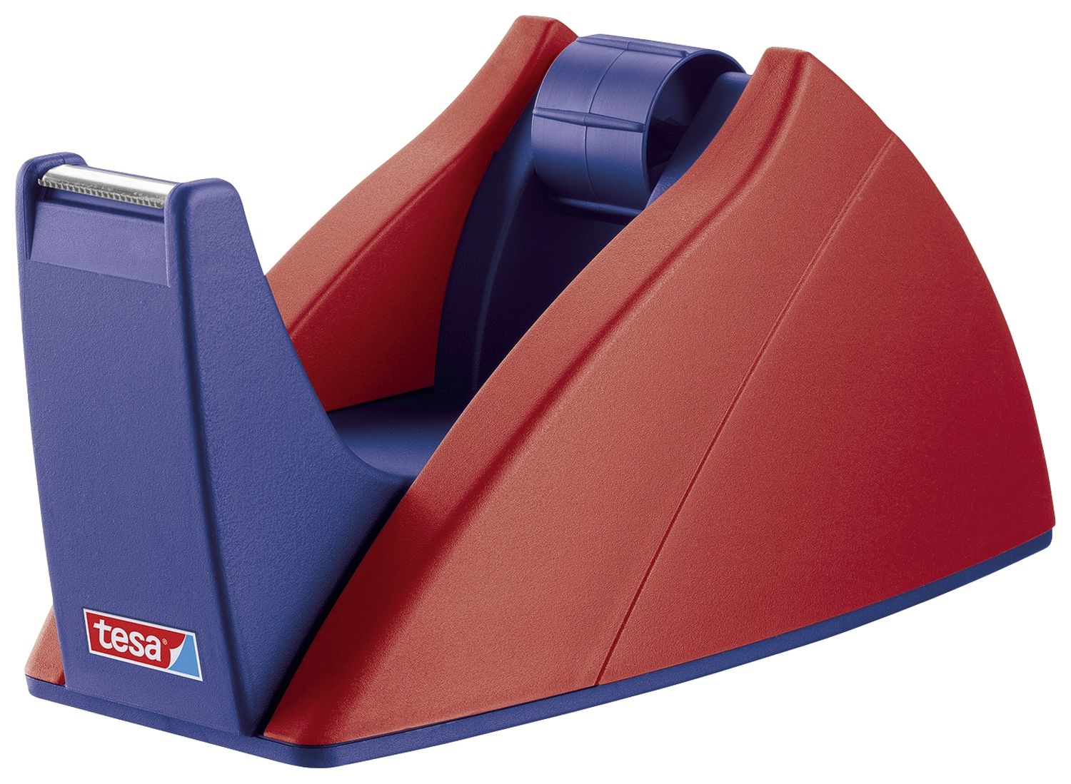 Tischabroller Easy Cut® - für Rollen bis 33 m x 19 mm, rot/blau Tischabroller Easy Cut® - für Rollen bis 33 m x 19 mm, rot/blau