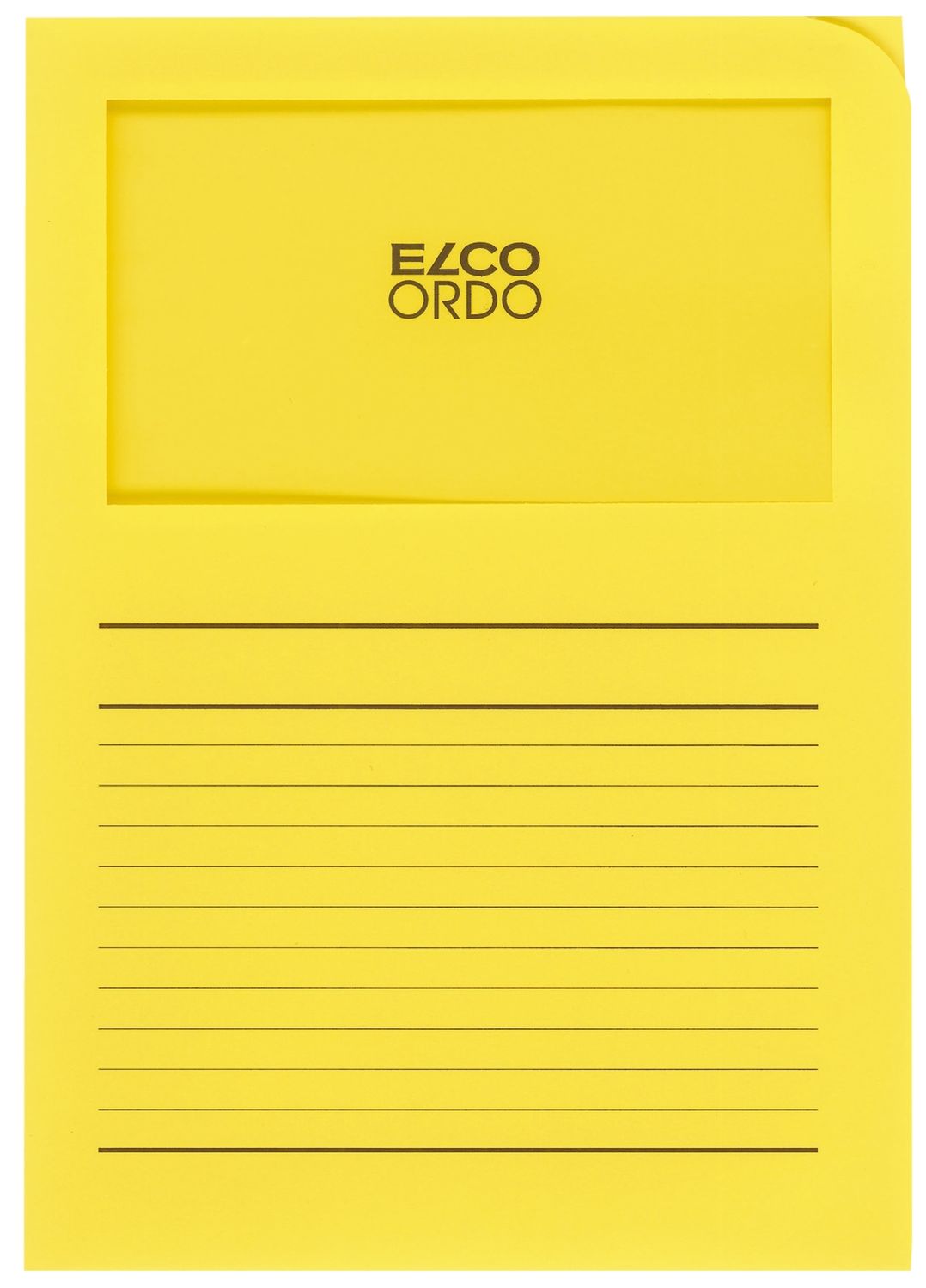 Sichtmappen Ordo classico - gelb, 120g, 100 Stück, Sichtfenster und Linien Sichtmappen Ordo classico - gelb, 120g, 100 Stück, Sichtfenster und Linien