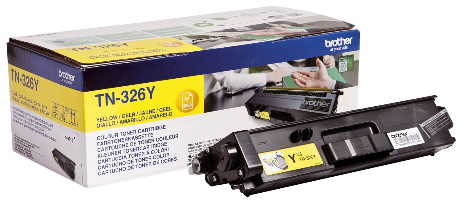 Original Brother Toner-Kit gelb High-Capacity (TN-326Y)