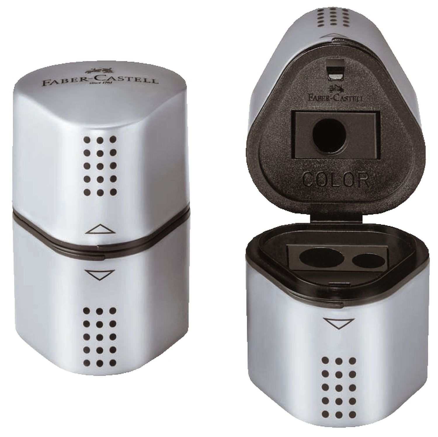 Dreifachspitzdose GRIP2001 - silber Dreifachspitzdose GRIP2001 - silber