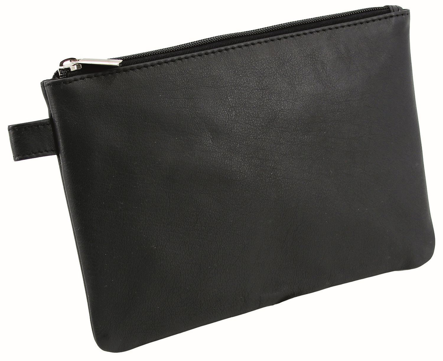 Mehrwegbeutel - 23 x 16 cm, Echt Leder, schwarz Mehrwegbeutel - 23 x 16 cm, Echt Leder, schwarz