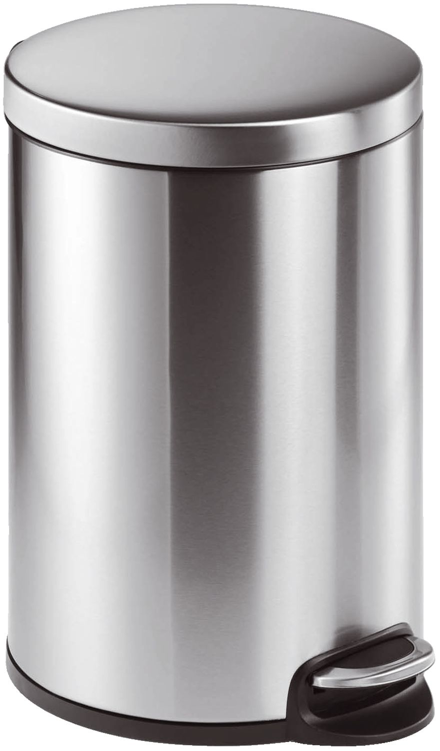 Treteimer, Edelstahl, rund, 455 x 360 mm x Ø 292 mm, 20 l, metallic silber Treteimer, Edelstahl, rund, 455 x 360 mm x Ø 292 mm, 20 l, metallic silber