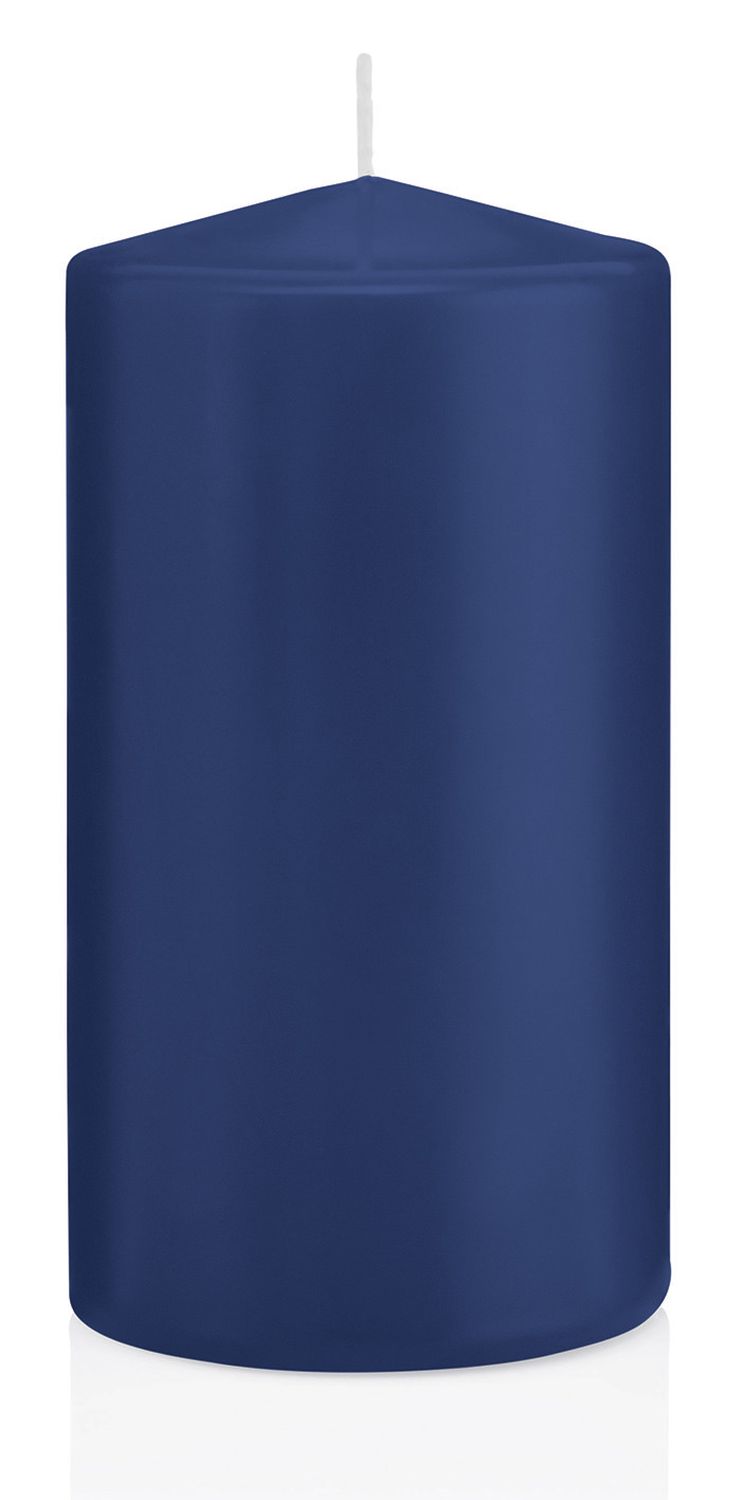 Stumpenkerze - 150 x 80 mm, dunkelblau Stumpenkerze - 150 x 80 mm, dunkelblau