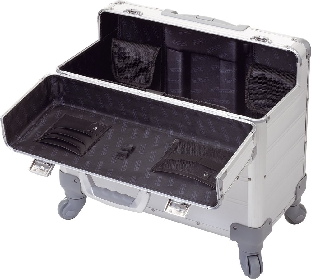 Pilotenkoffer Pandora - Trolley, silber matt Pilotenkoffer Pandora - Trolley, silber matt