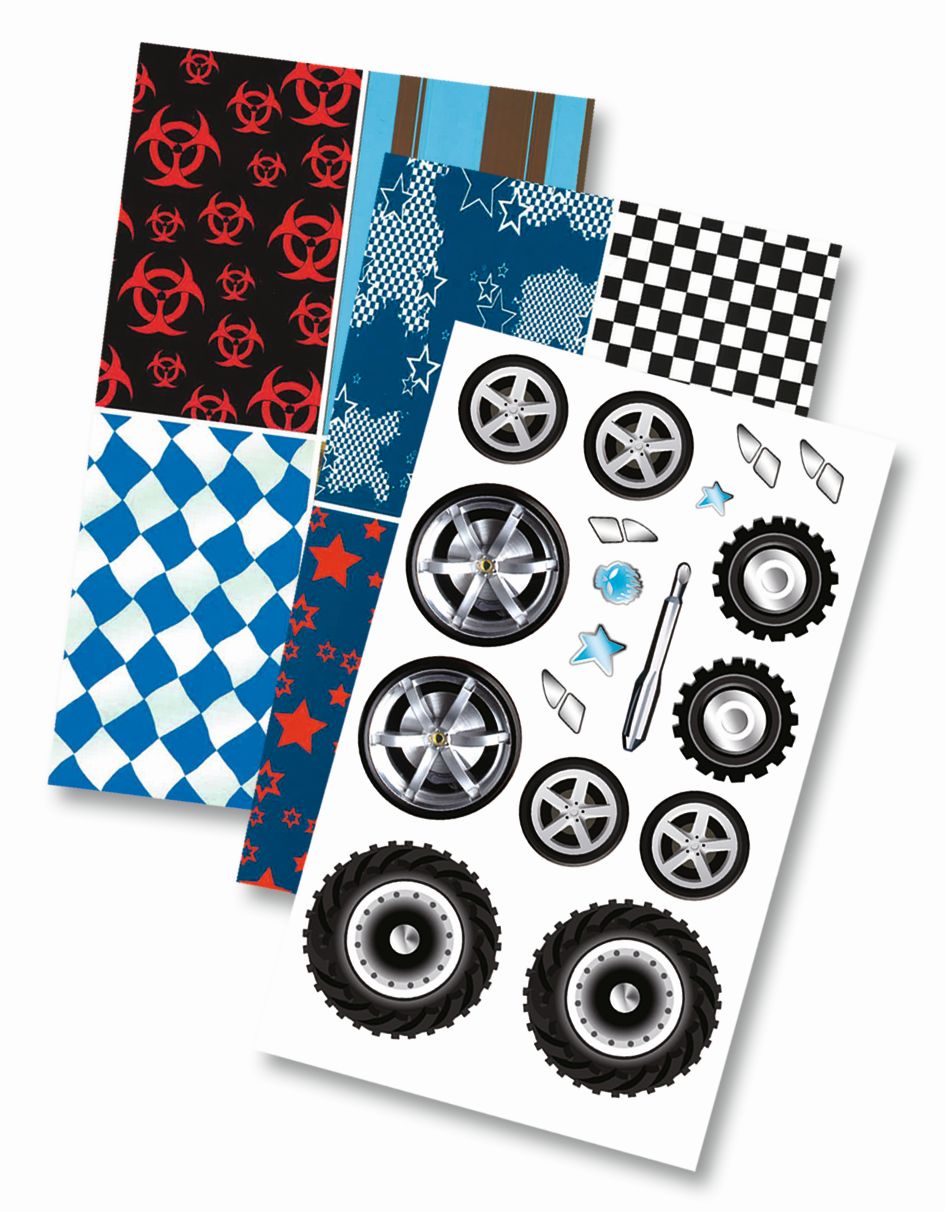 Schablonenbuch "Monster Trucks" - 14,2 x 24 cm Schablonenbuch "Monster Trucks" - 14,2 x 24 cm