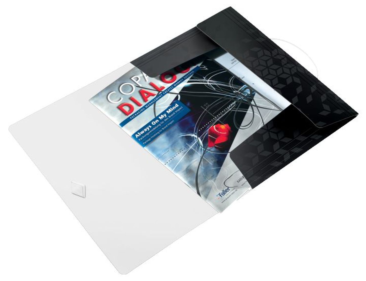 4599 Eckspannermappe WOW - A4, PP, schwarz metallic 4599 Eckspannermappe WOW - A4, PP, schwarz metallic