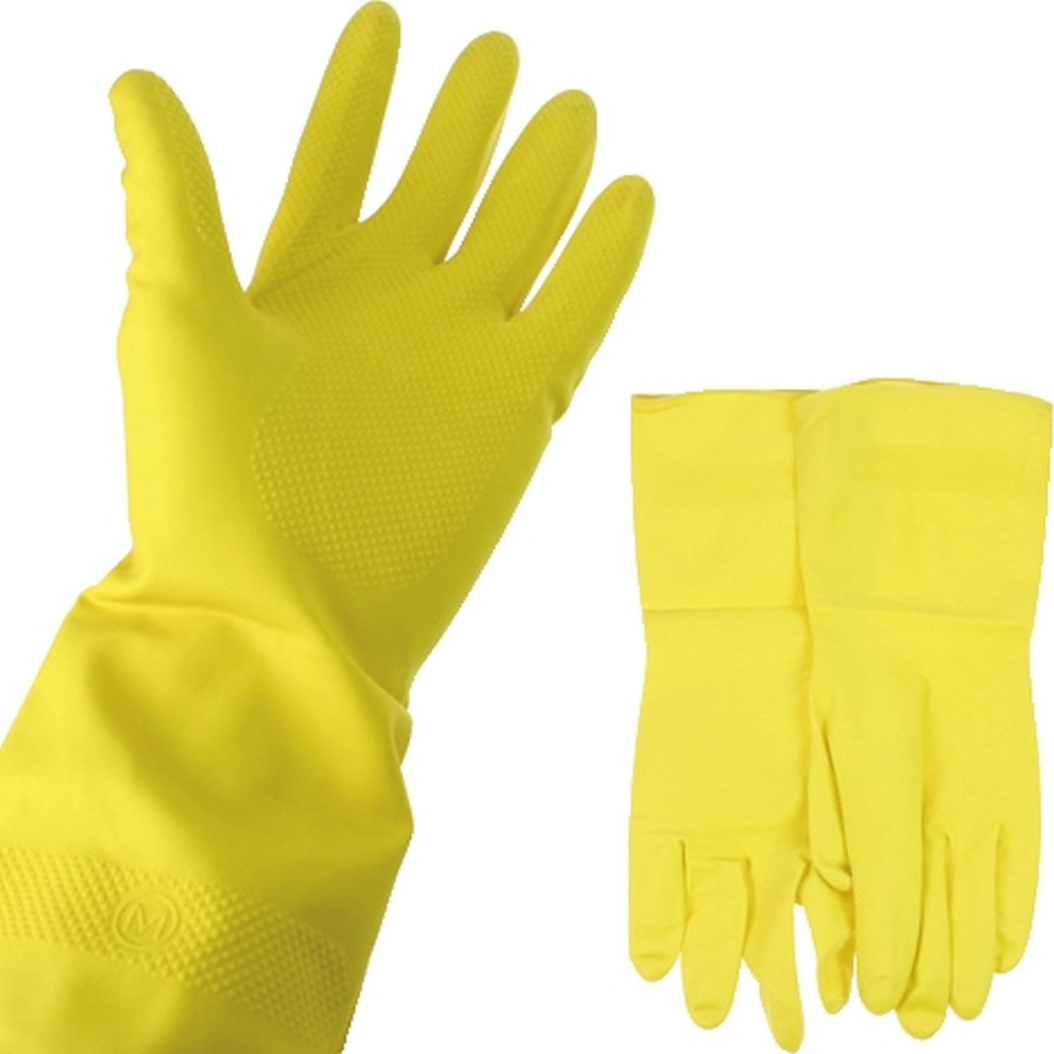 Gummihandschuhe Clean 60570 aus Latex, Größe M, 1 Paar, farbig sortiert