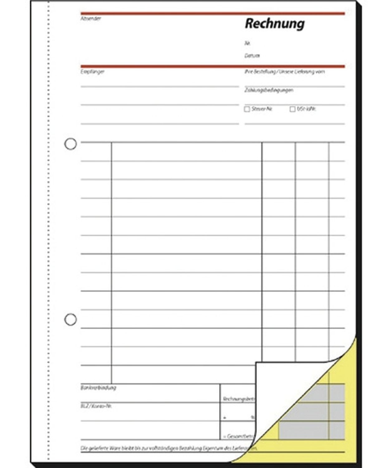 Rechnungen - A5, 1. und 2. Blatt bedruckt, SD, MP, 2 x 40 Blatt Rechnungen - A5, 1. und 2. Blatt bedruckt, SD, MP, 2 x 40 Blatt