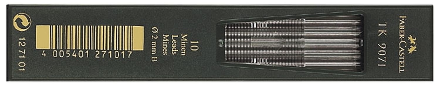 Fallmine TK® für Fallminenstift - 2 mm, B, tiefschwarz Fallmine TK® für Fallminenstift - 2 mm, B, tiefschwarz