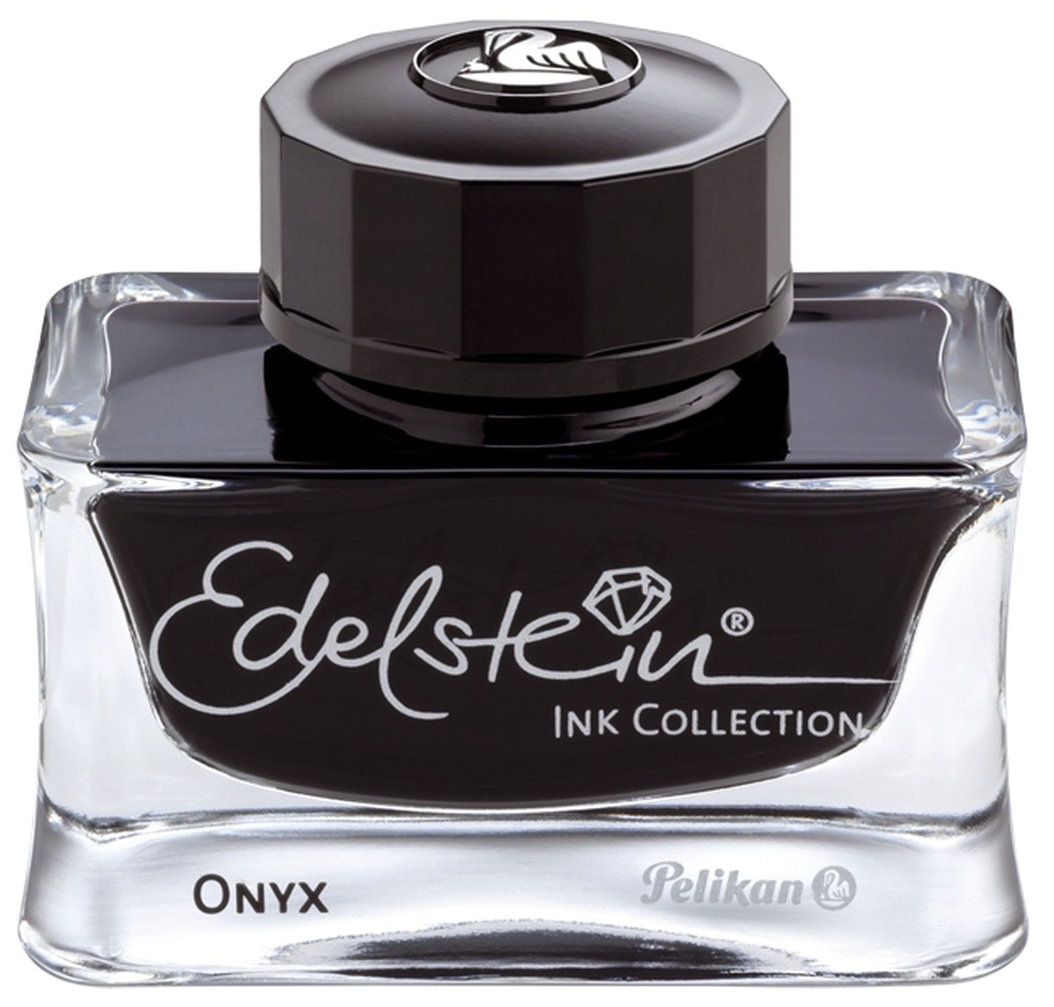 Edelstein® Ink - 50 ml Glasflacon, onyx (schwarz)