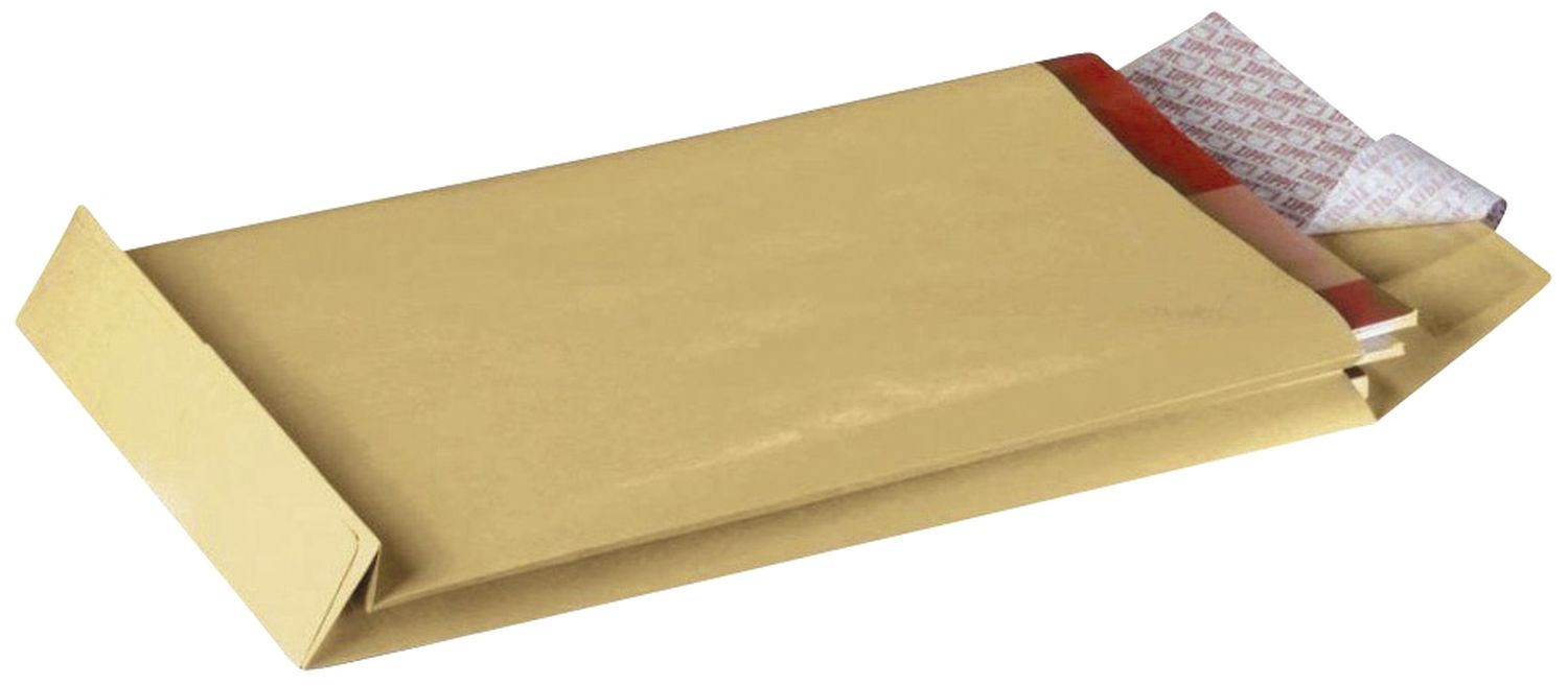 Faltentaschen Recycling MAILmedia® 30002419, C4, ohne Fenster, 40 mm Falte und Klotzboden, 130 g/qm, braun, 10 Stück Faltentaschen Recycling MAILmedia® 30002419, C4, ohne Fenster, 40 mm Falte und Klotzboden, 130 g/qm, braun, 10 Stück