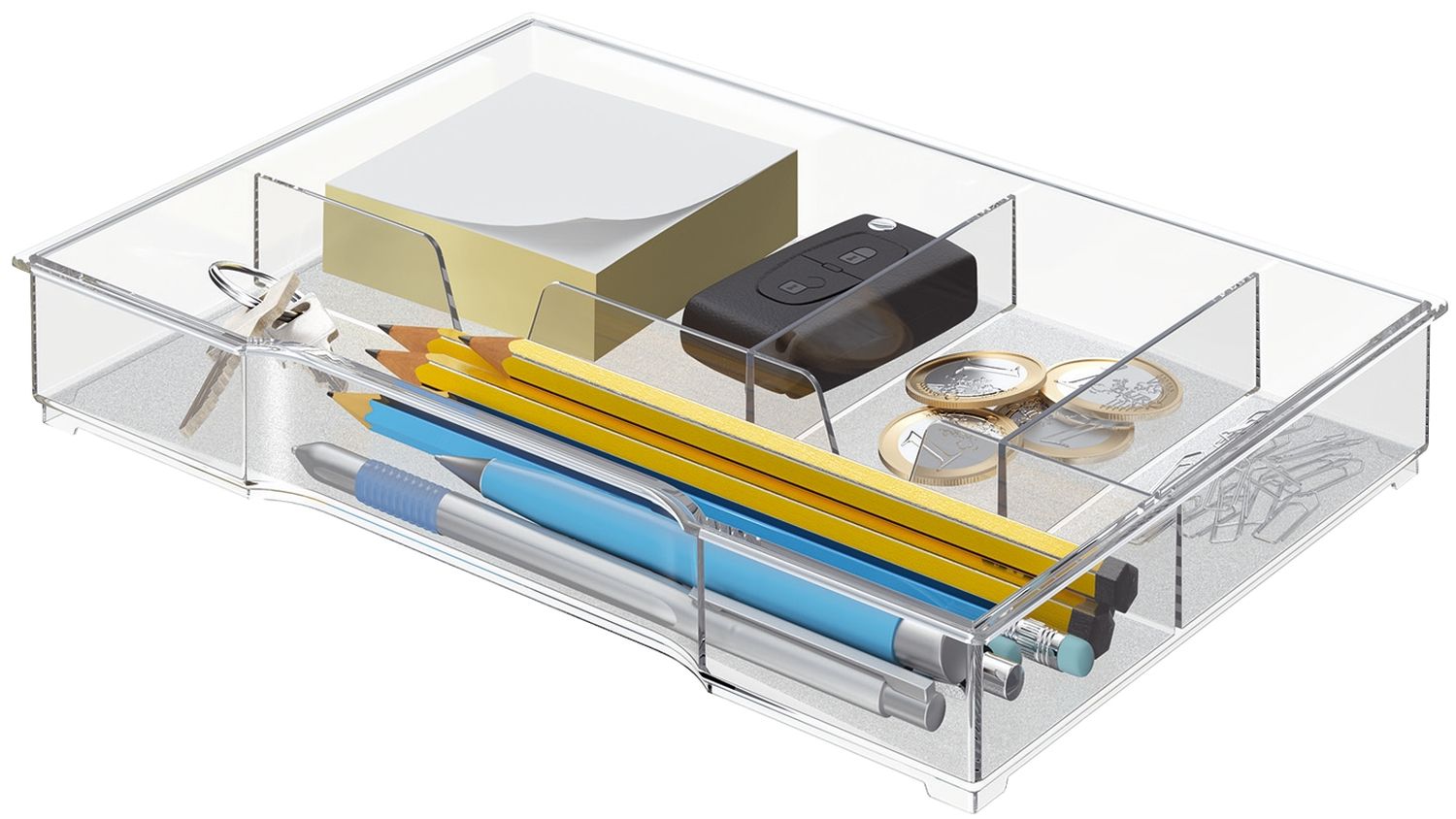 5215 Schubladeneinsatz CUBE/PLUS/WOW - A4, Polystyrol, glasklar