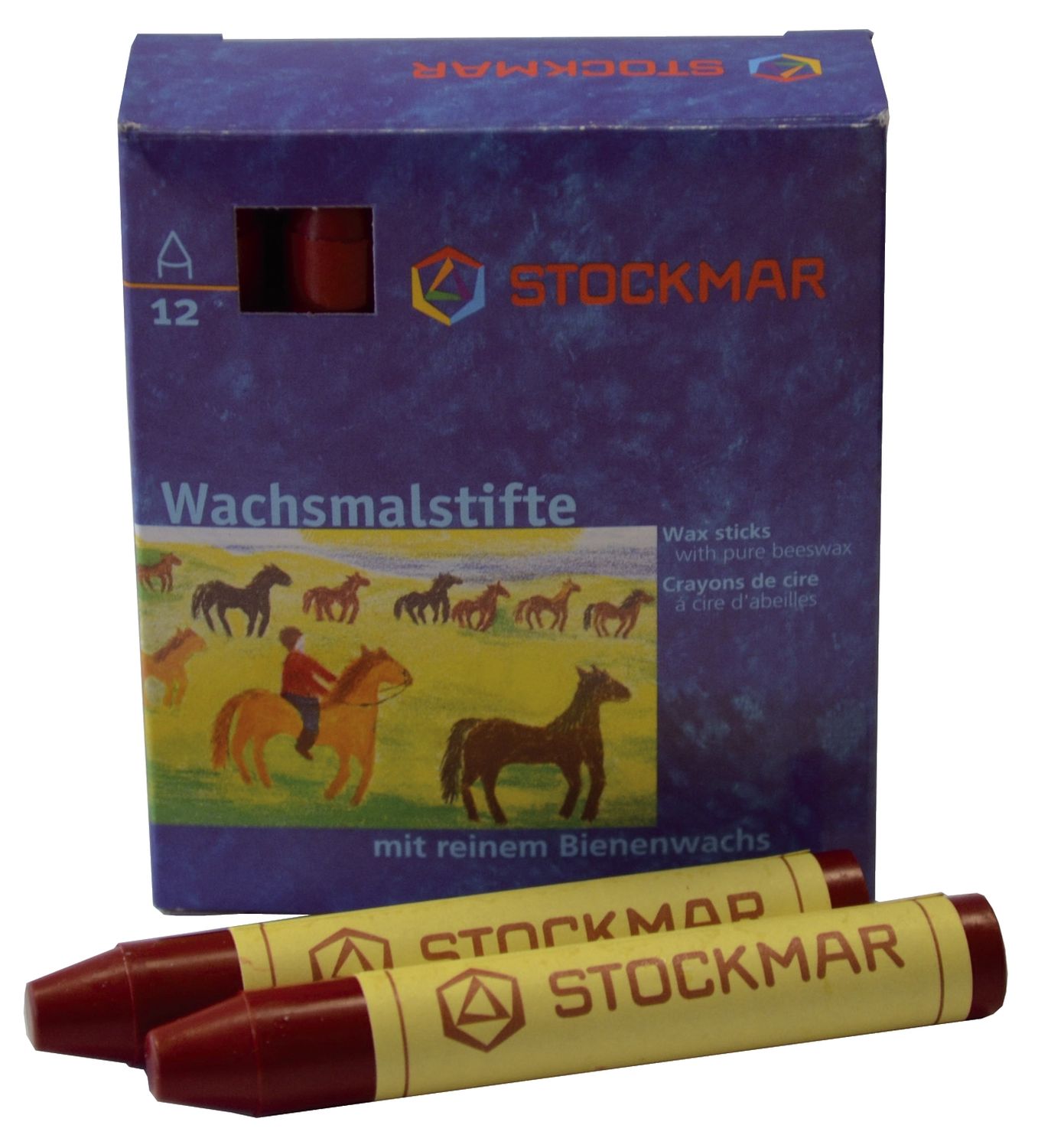 Wachsmalstifte - karmin - 12 Stifte Wachsmalstifte - karmin - 12 Stifte