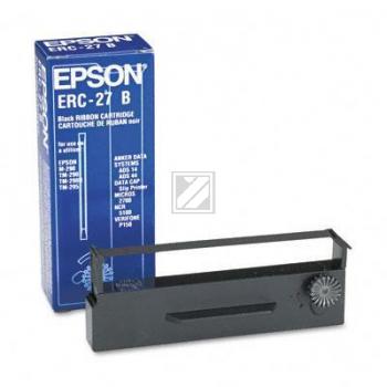 Farbband Epson C43S015366 für Epson und weitere Modelle, ERC27B, schwarz