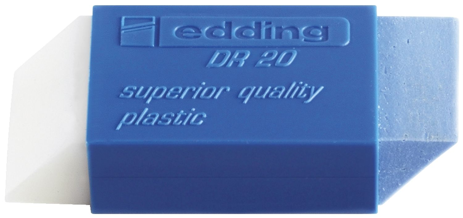 DR 20 Kunststoffradierer - 52 x 20 x 10 mm, 14 g DR 20 Kunststoffradierer - 52 x 20 x 10 mm, 14 g