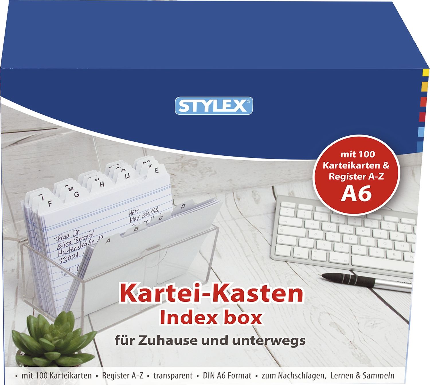 Karteikasten Plastik -A6, transparent Karteikasten Plastik -A6, transparent