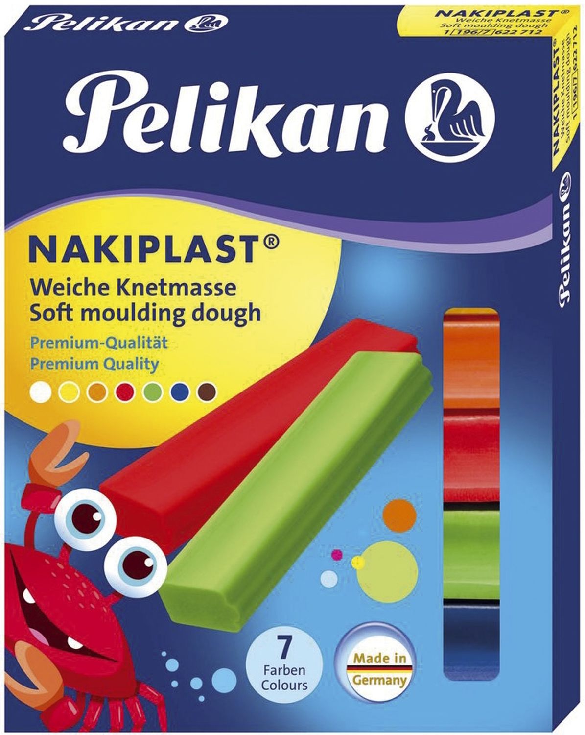 Wachsknete Nakiplast® 196/7 - 7 Farben sortiert Wachsknete Nakiplast® 196/7 - 7 Farben sortiert