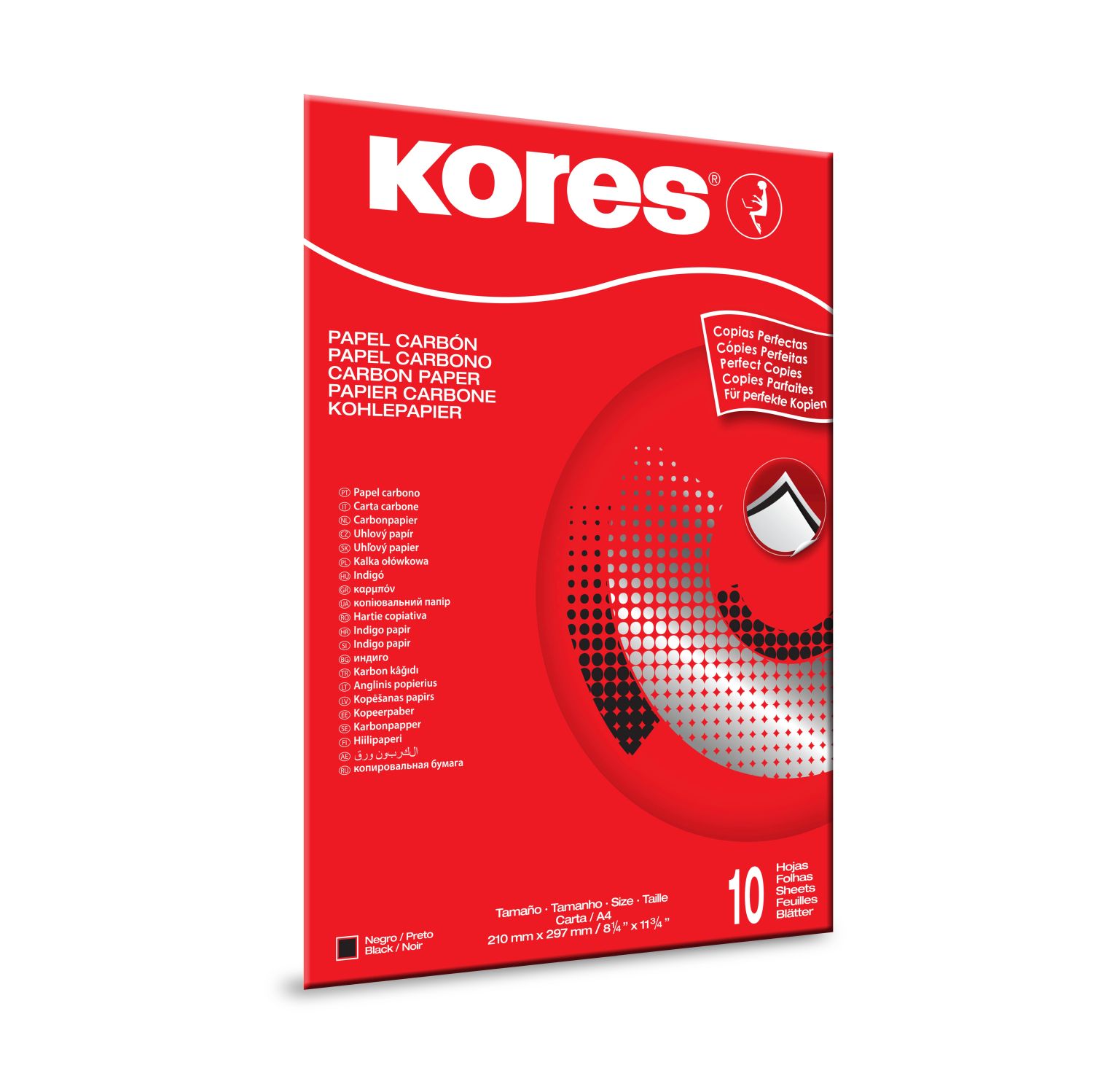 Kohlepapier Carboplan A4 10 Blatt schwarz
