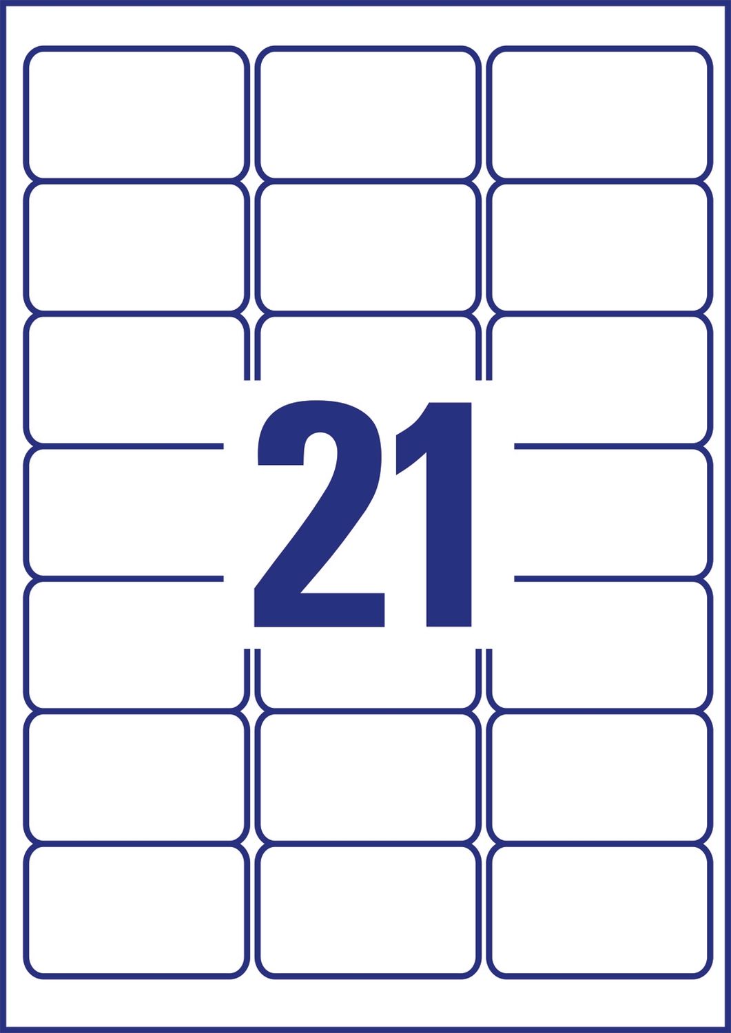 J8160-25 Adress-Etiketten (A4, Papier matt, 525 Stück, 63,5 x 38,1 mm) 25 Blatt weiß J8160-25 Adress-Etiketten (A4, Papier matt, 525 Stück, 63,5 x 38,1 mm) 25 Blatt weiß