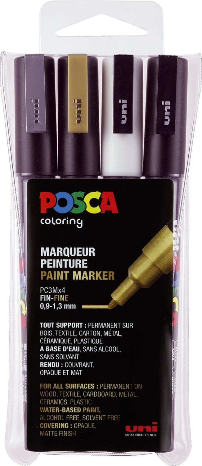 Marker - 0,9 - 1,3 mm, 4er Set sortiert Marker - 0,9 - 1,3 mm, 4er Set sortiert