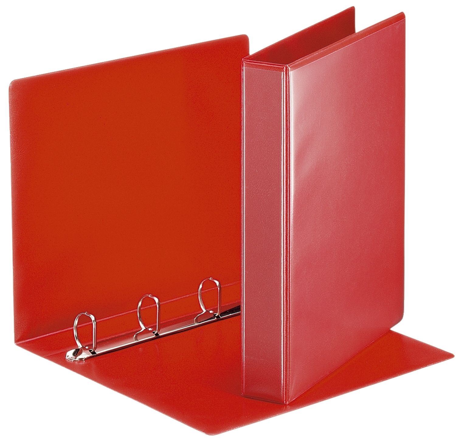 Ringbuch Präsentation, mit Taschen, A4, PP, 4 Ringe, 30 mm, rot Ringbuch Präsentation, mit Taschen, A4, PP, 4 Ringe, 30 mm, rot