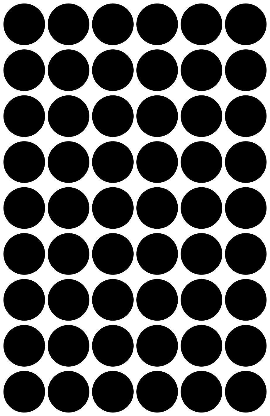 3140 Markierungspunkte - Ø 12 mm, 5 Blatt/270 Etiketten, schwarz 3140 Markierungspunkte - Ø 12 mm, 5 Blatt/270 Etiketten, schwarz