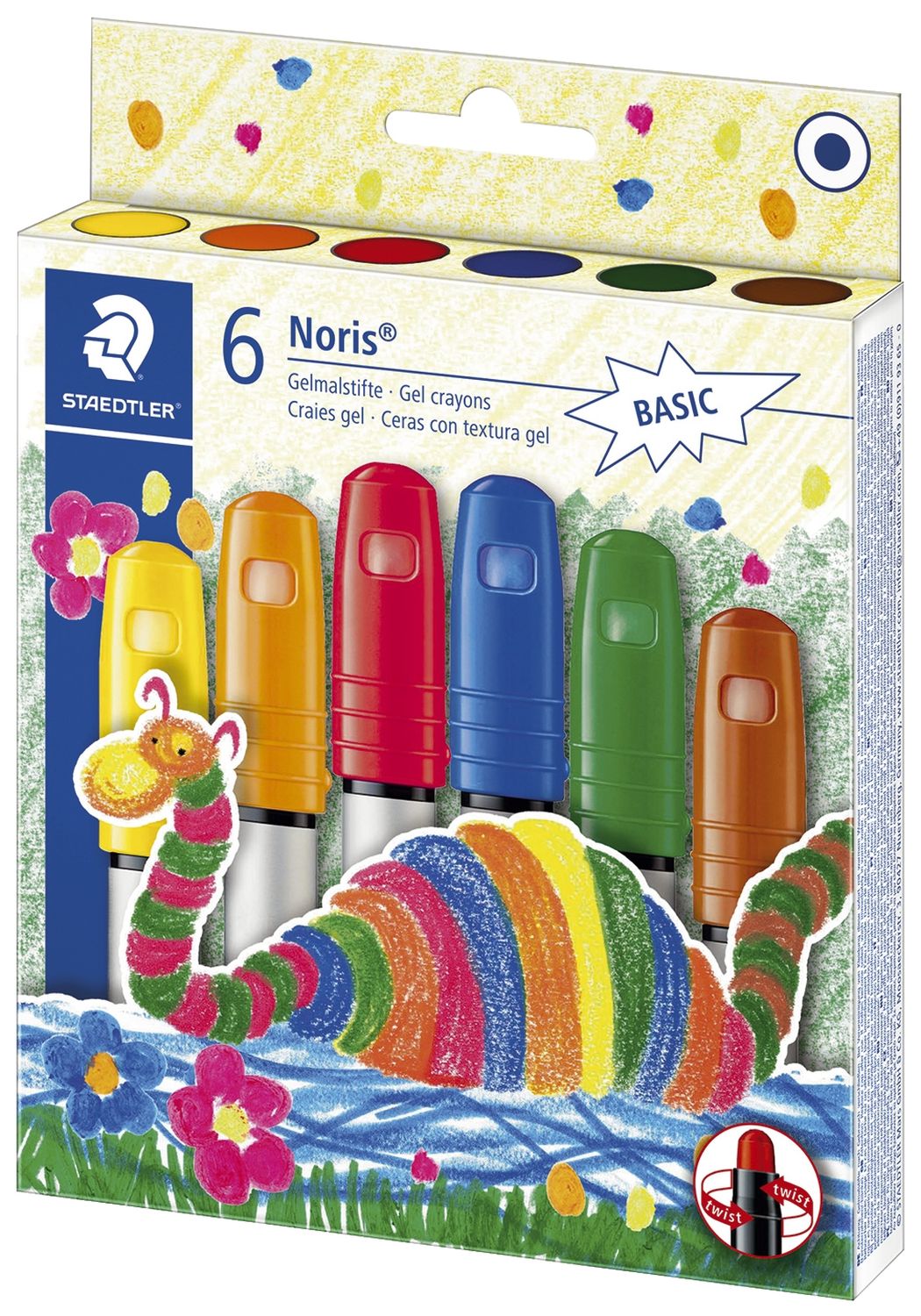 Gelmalstift Noris Club® - 6 Stück, sortiert, Basisfarben Gelmalstift Noris Club® - 6 Stück, sortiert, Basisfarben