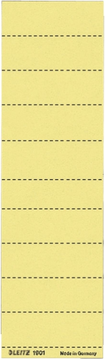Beschriftungsschilder Leitz 1901-00-15, Handbeschriftung, Karton, 100 Stück, gelb