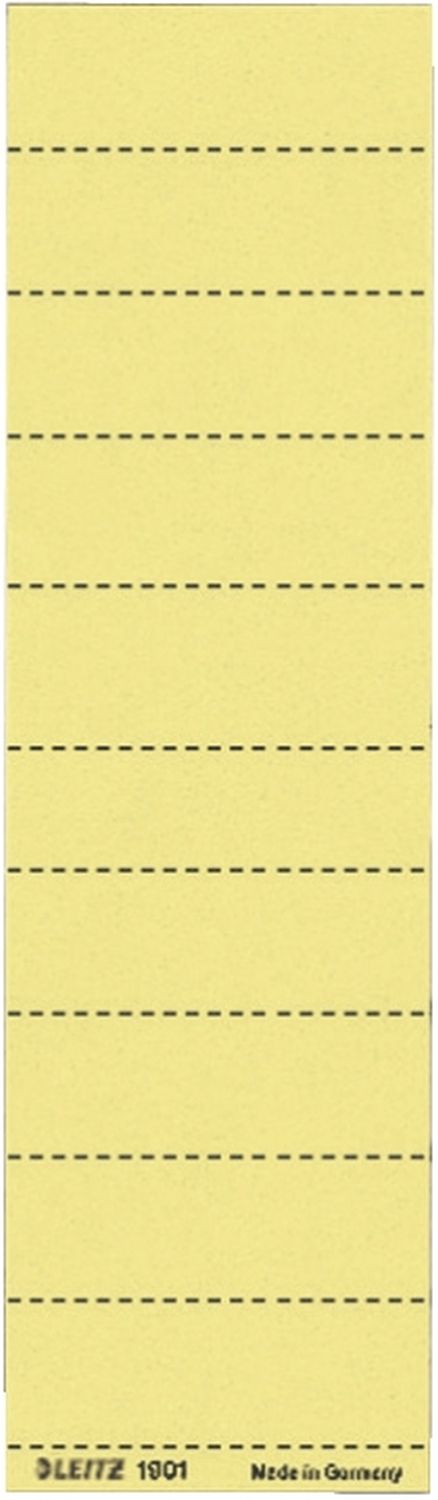 Beschriftungsschilder Leitz 1901-00-15, Handbeschriftung, Karton, 100 Stück, gelb Beschriftungsschilder Leitz 1901-00-15, Handbeschriftung, Karton, 100 Stück, gelb