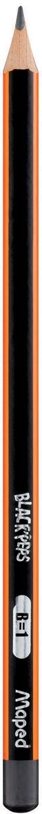 Bleistift BLACK'PEPS - B, schwarz/orange
