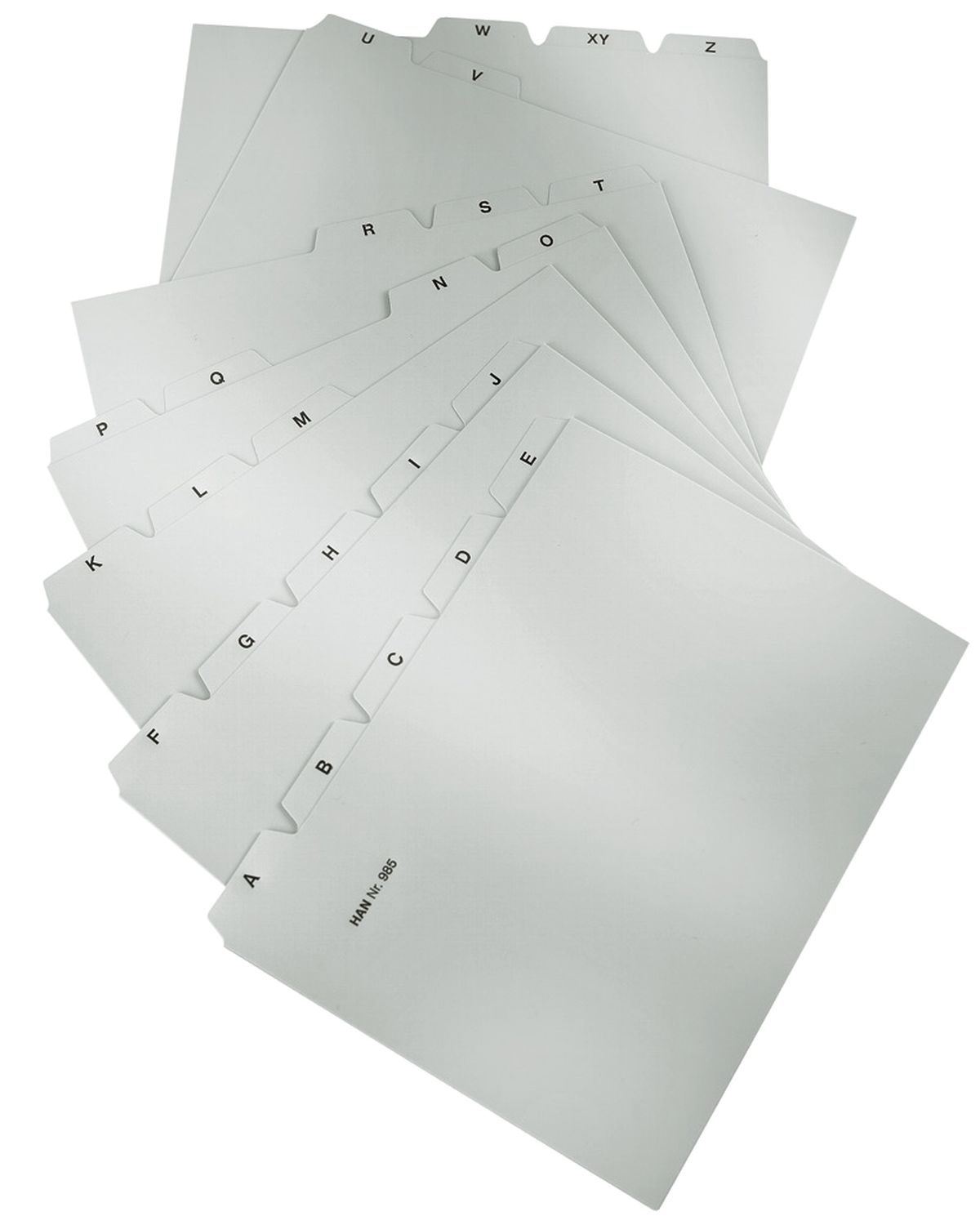 Register A - Z, DIN A5 quer, 25-teilig, für Karteibox, Karteikästen/Tröge, grau Register A - Z, DIN A5 quer, 25-teilig, für Karteibox, Karteikästen/Tröge, grau