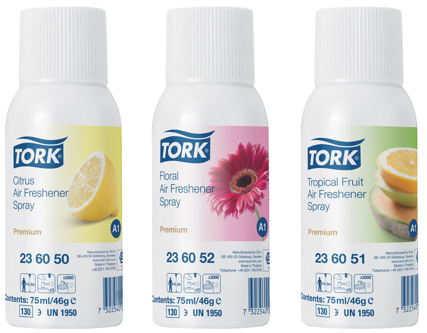 Lufterfrischer Spray im Mixed Pack für System A1 - 3x 75 ml, sortiert Lufterfrischer Spray im Mixed Pack für System A1 - 3x 75 ml, sortiert