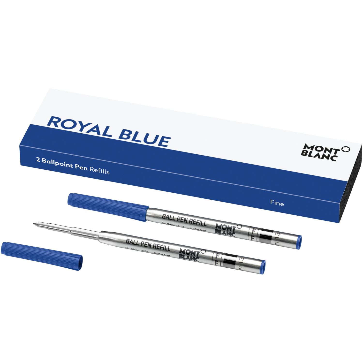 Kugelschreibermine - F, 2 Minen, royal blue Kugelschreibermine - F, 2 Minen, royal blue