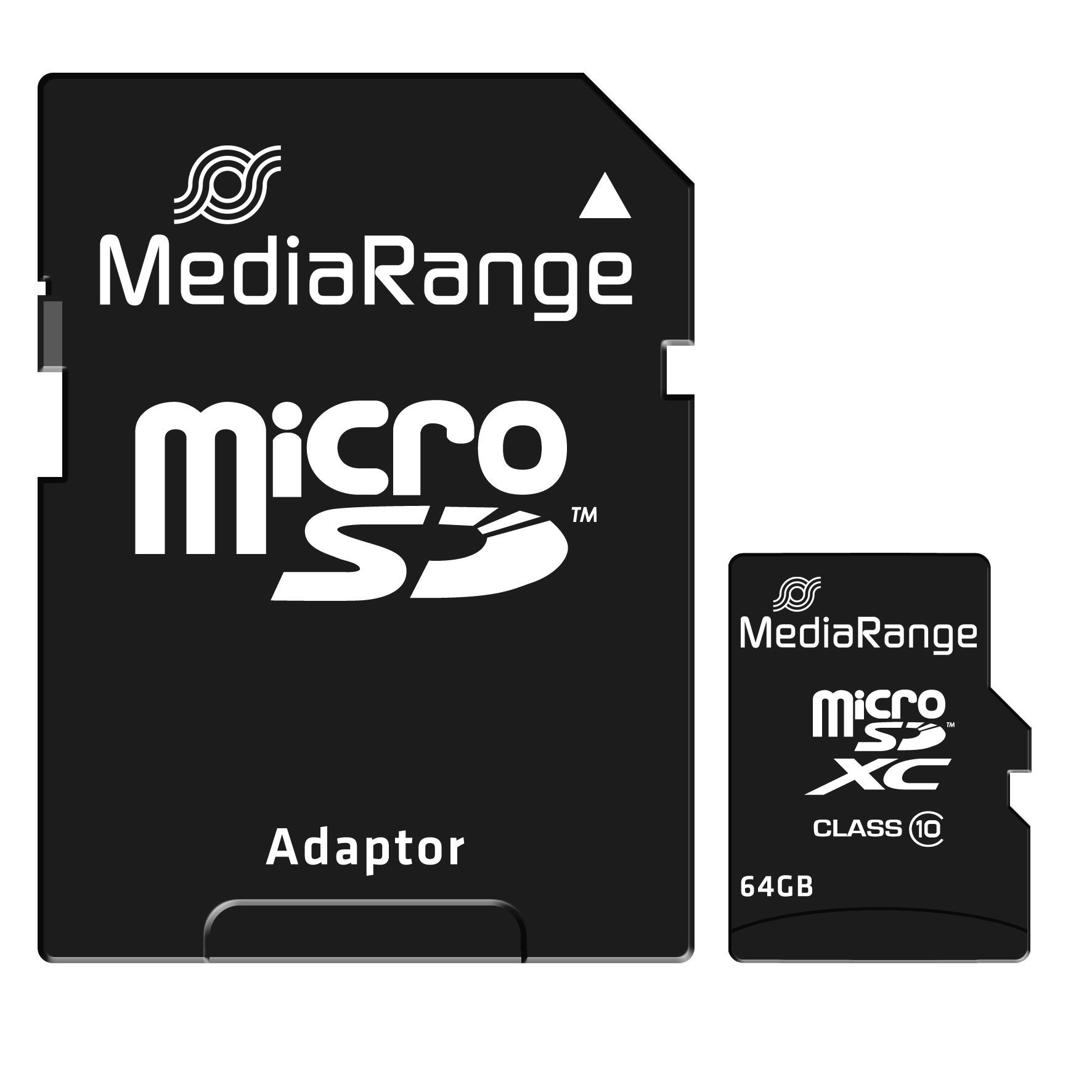 Micro SDXC Speicherkarte 64GB Klasse 10 mit SD-Karten Adapter