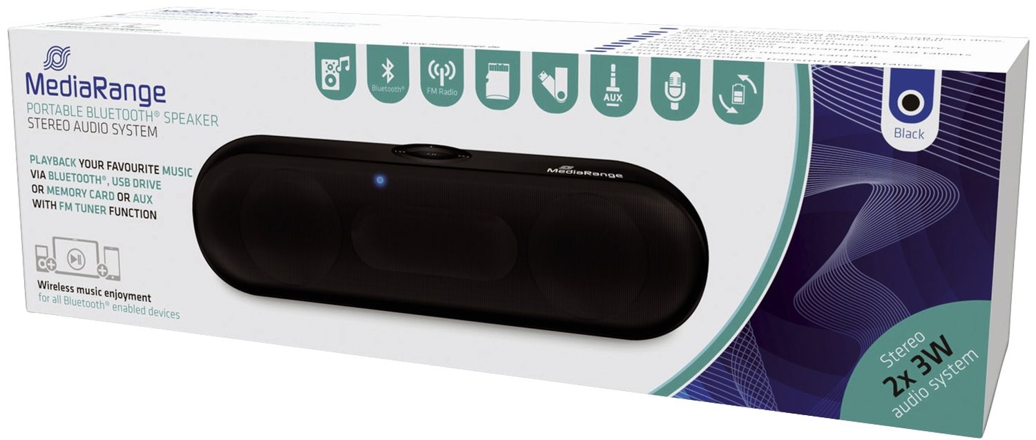 Portable Bluetooth® Lautsprecher - schwarz Portable Bluetooth® Lautsprecher - schwarz
