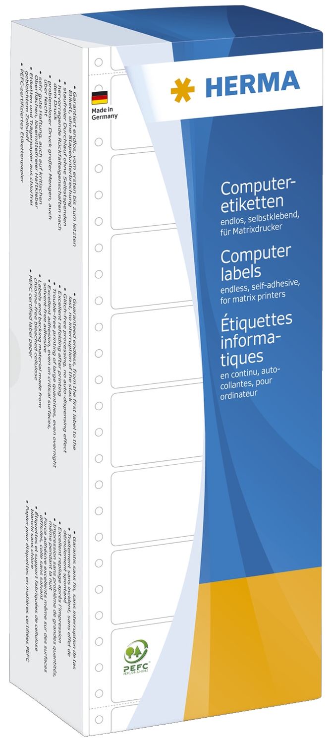 8204 Computeretiketten - weiß, 88,9x48,4 mm, matt, 3000 Stück 8204 Computeretiketten - weiß, 88,9x48,4 mm, matt, 3000 Stück