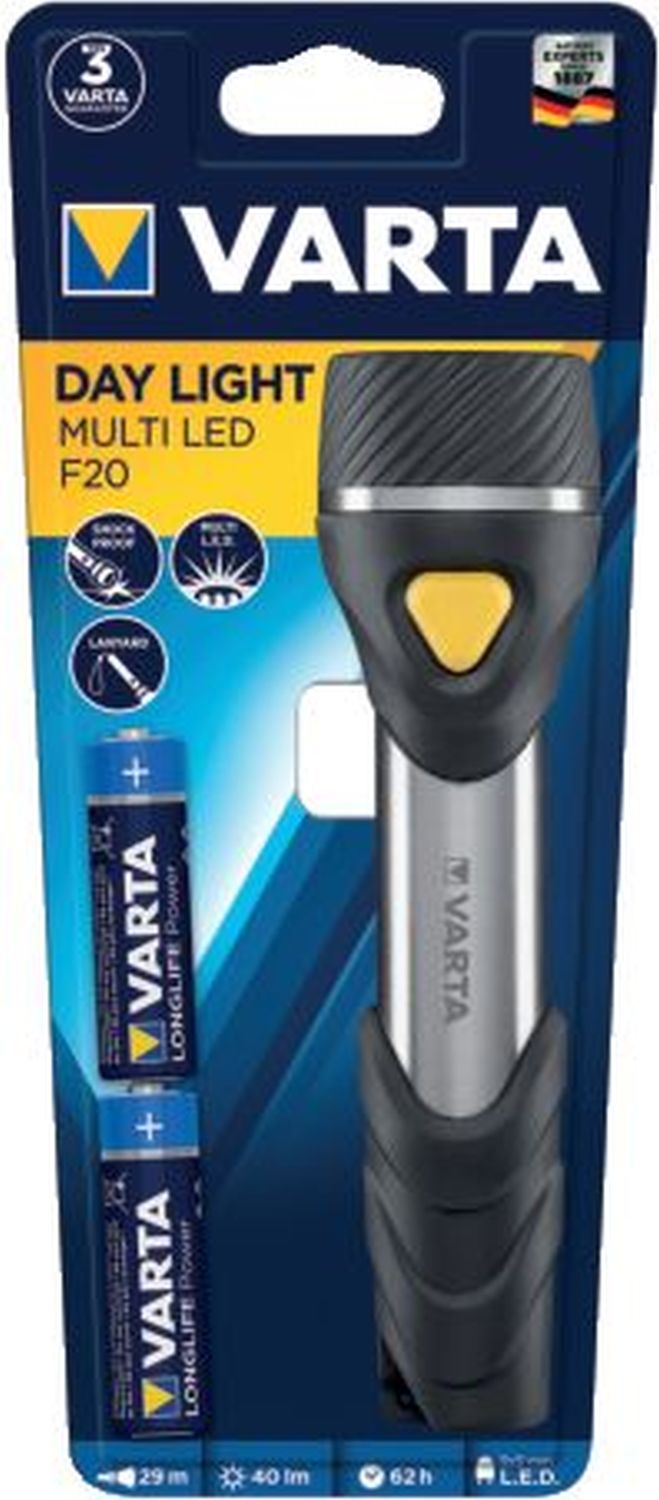 Taschenlampe LED Day Light Multi F20 - schwarz/silber