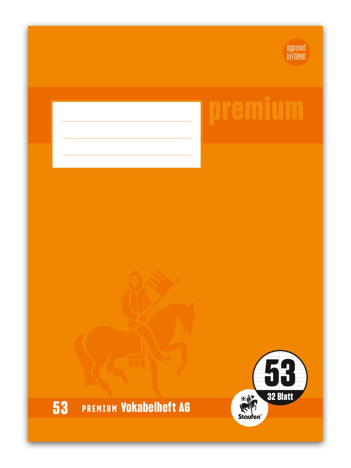 Vokabelheft PREMIUM Academy LIN 53 - A6, 90 g/qm, 32 Blatt