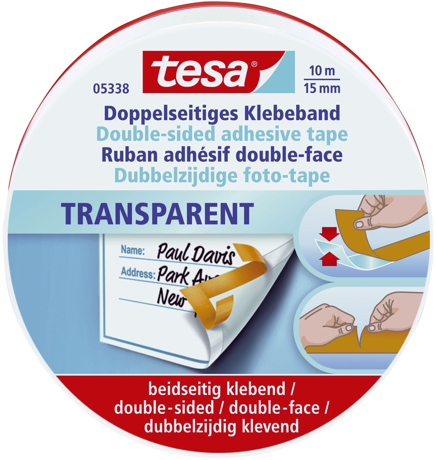 Bastelband Doppelband, PP, beidseitig klebend, 10 m Bastelband Doppelband, PP, beidseitig klebend, 10 m
