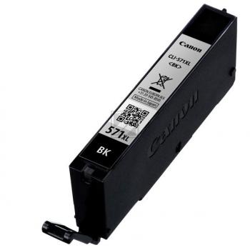Original Tinte Canon CLI-571BK XL (0331C001), ca. 810 Seiten, photo schwarz