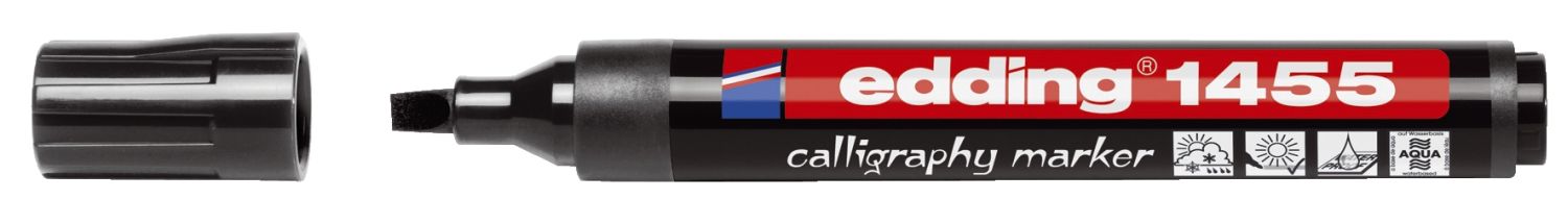 1455 Kalligrafie Stift - Fasermaler, 1-5 mm, schwarz 1455 Kalligrafie Stift - Fasermaler, 1-5 mm, schwarz