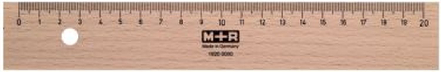 Holzlineal - 20 cm Holzlineal - 20 cm