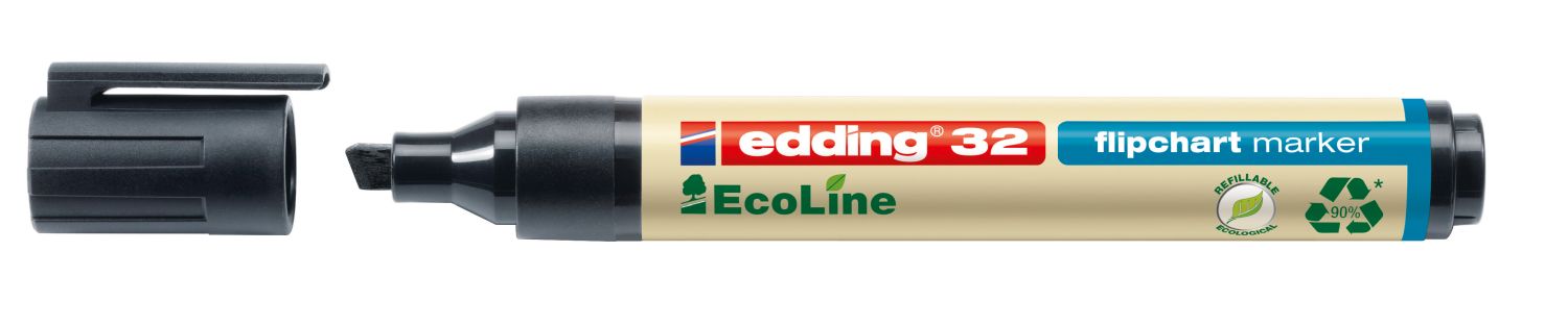 32 Flipchartmarker EcoLine - nachfüllbar, 1 - 5 mm, schwarz 32 Flipchartmarker EcoLine - nachfüllbar, 1 - 5 mm, schwarz