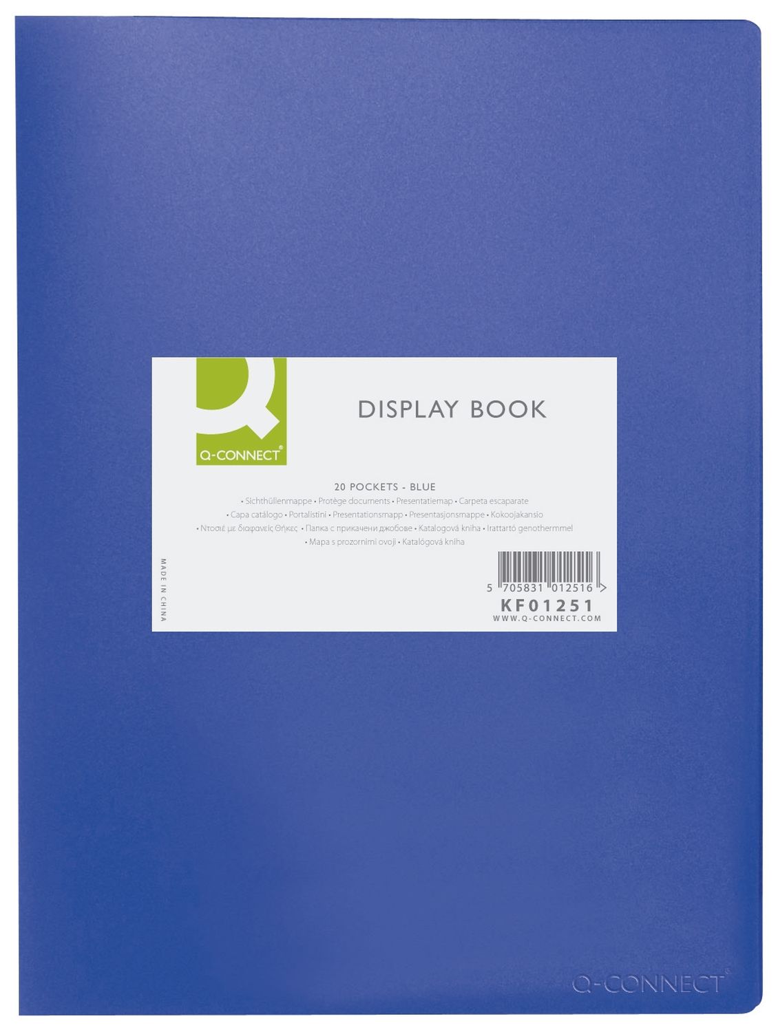 Sichtbuch - 20 Hüllen, Einband PP, 450 mym, blau Sichtbuch - 20 Hüllen, Einband PP, 450 mym, blau