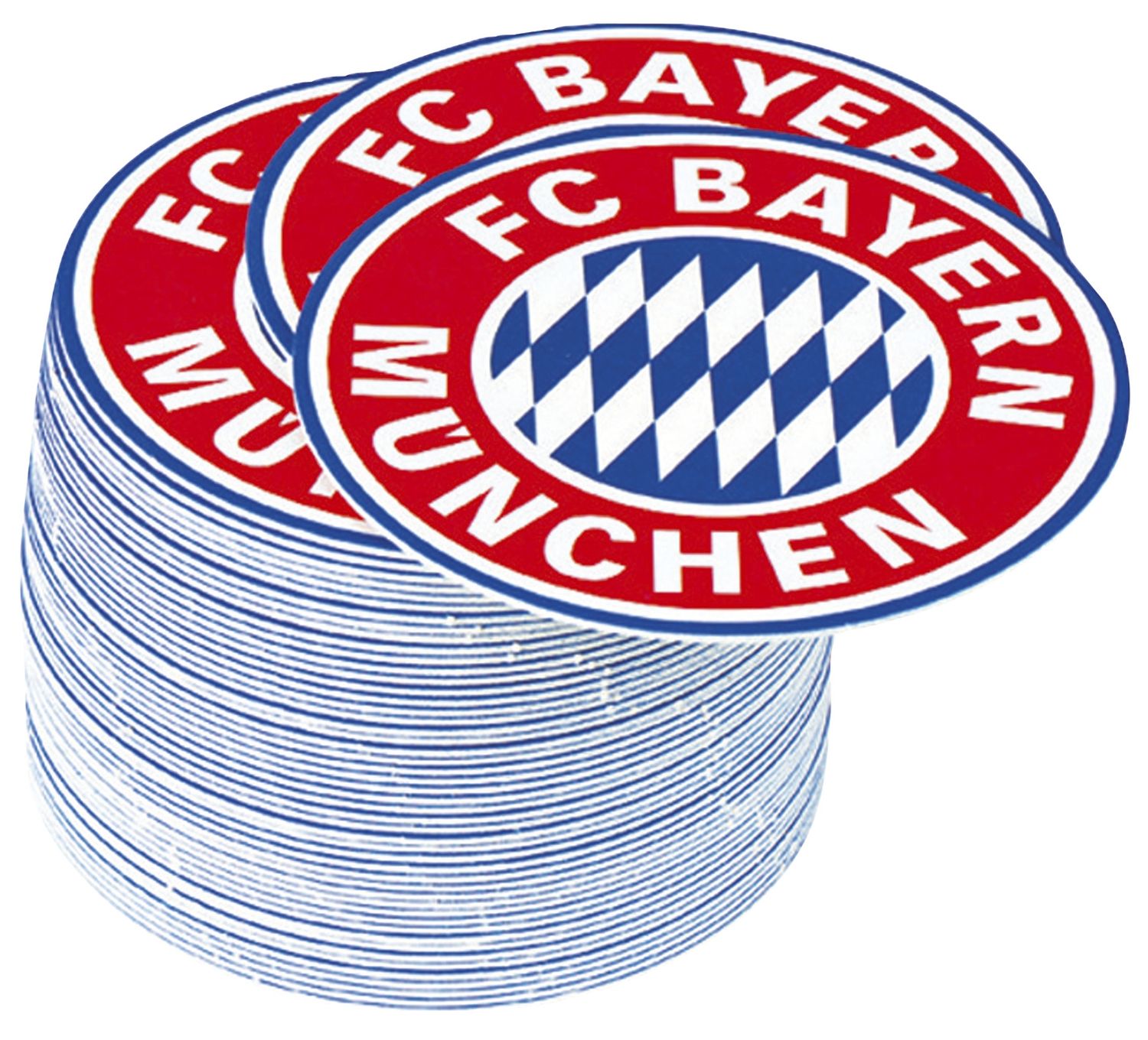 Bierdeckel FC Bayern Emblem - 50 Stück Bierdeckel FC Bayern Emblem - 50 Stück
