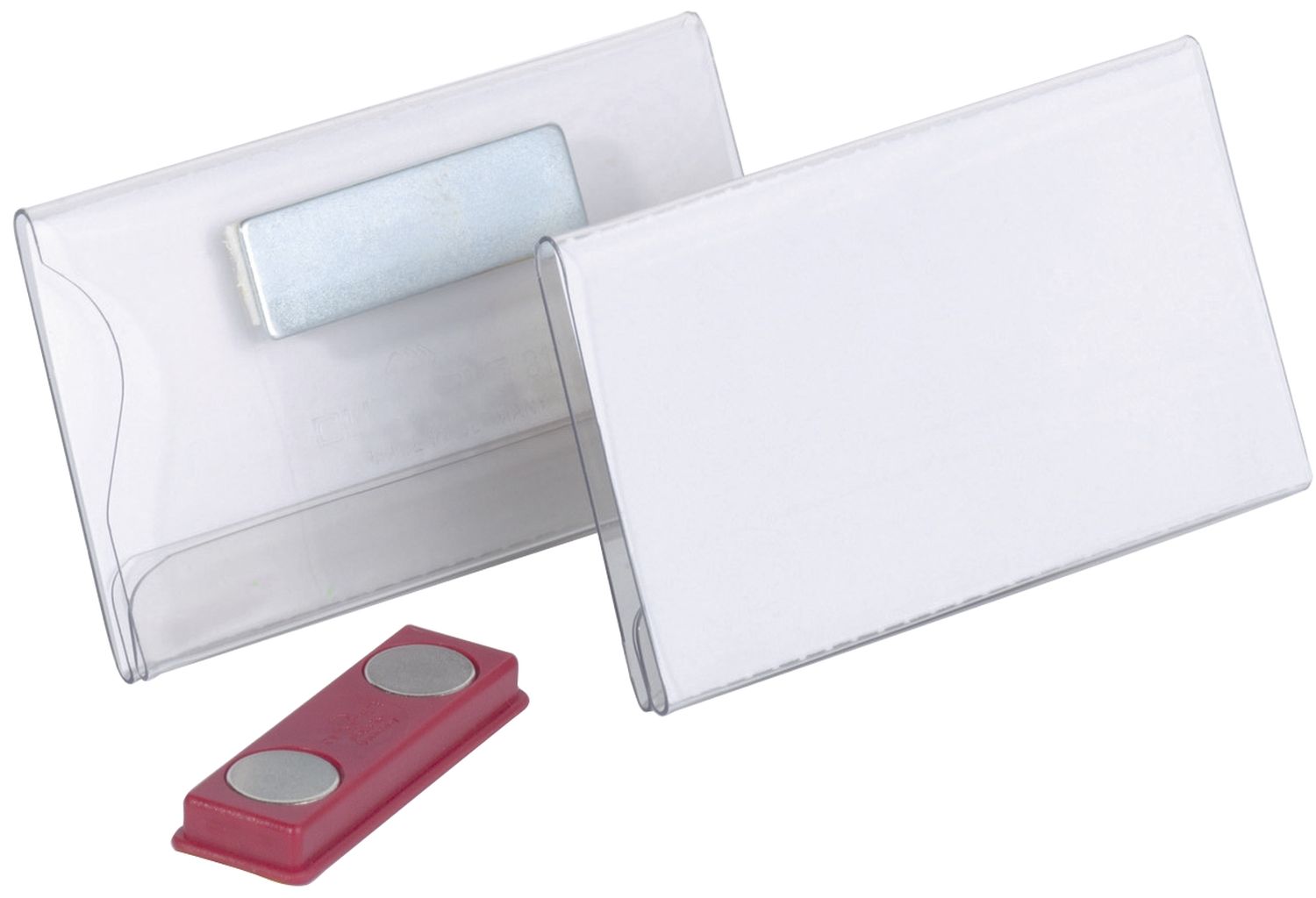 Namensschild mit Doppelmagnet - 75 x 40 mm, 25 Stück Namensschild mit Doppelmagnet - 75 x 40 mm, 25 Stück