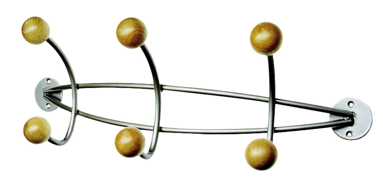 Wandgarderobe mit 3 Haken Wandgarderobe mit 3 Haken