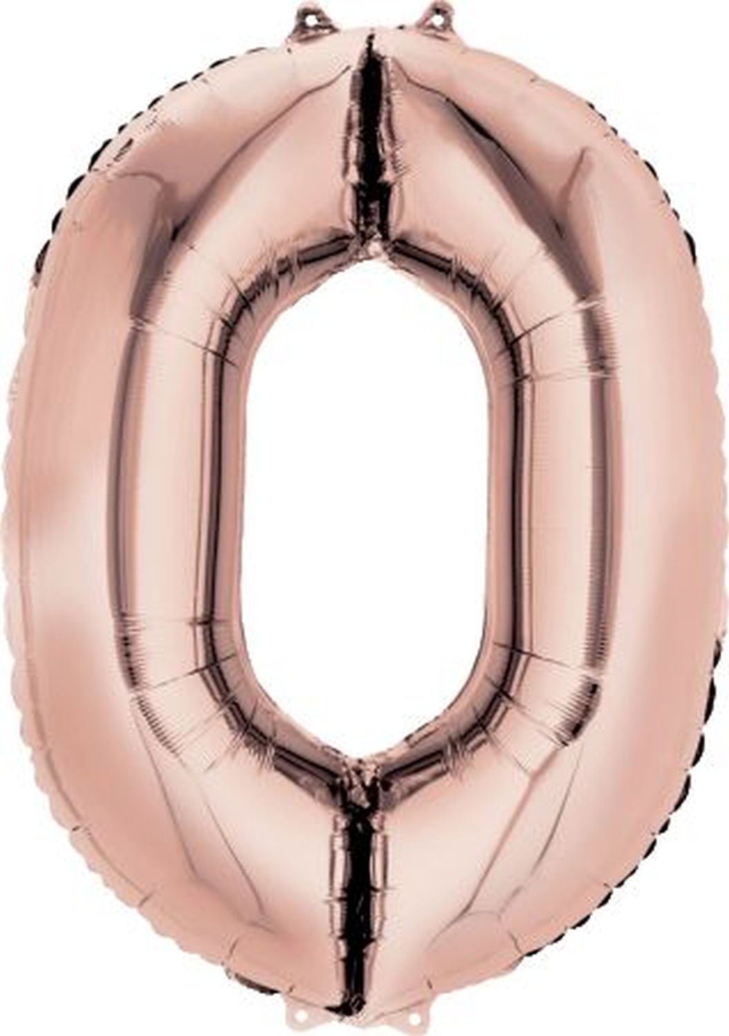 Folienballon XXL Zahl 0 - rose gold Folienballon XXL Zahl 0 - rose gold
